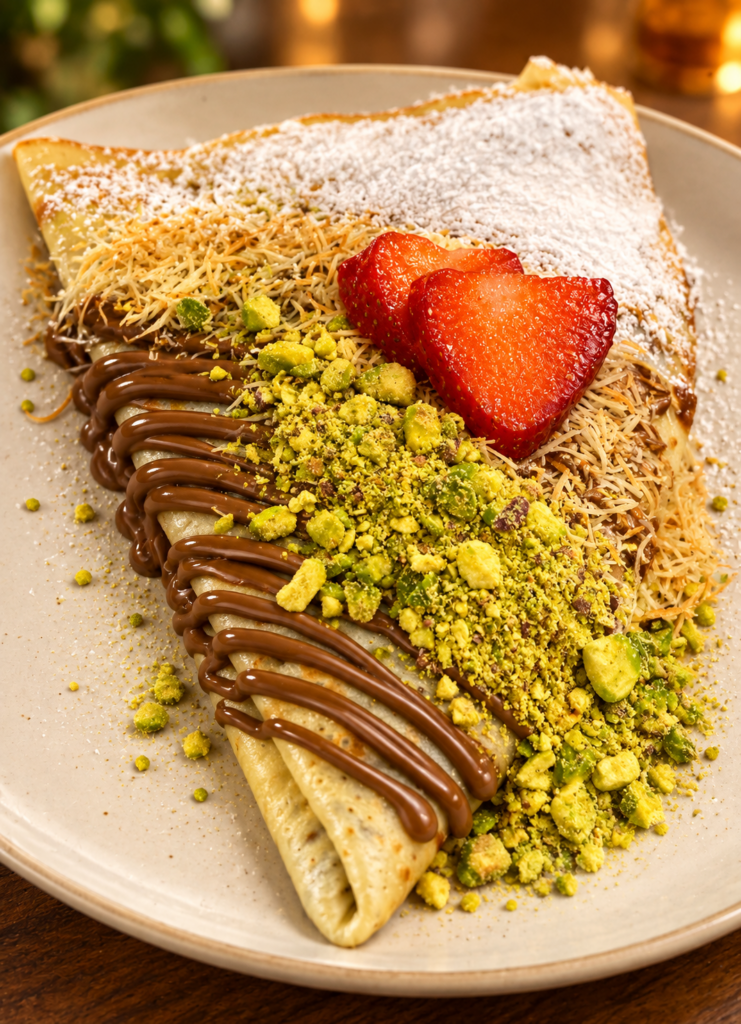 dubai chocolate crepe