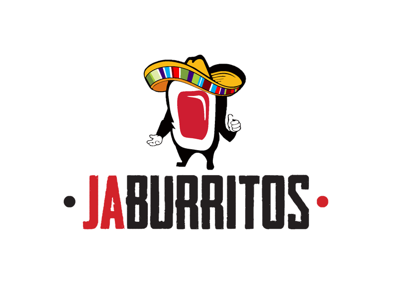 JABURRITOS logo with cartoon character wearing a sombrero.
